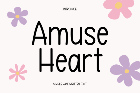 Amuse Heart Font: A Springtime Script for Handmade Creators
