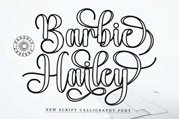 Barbie Hailey Outline: A Script Font for Powerful Digital Branding