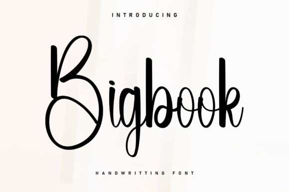 Bigbook: A Handwritten Font That Elevates Web Design