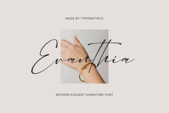 Evanthia: A Font That Adds Refined Touch to Branding Projects