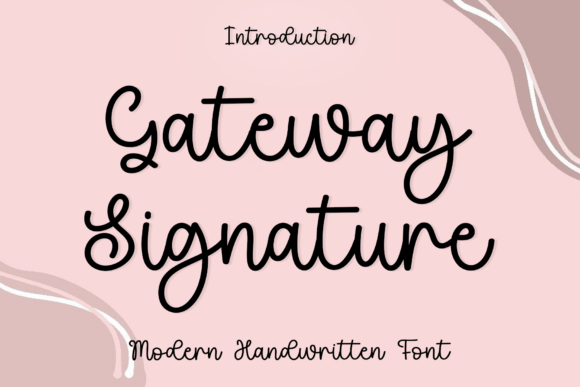 Gateway Signature: A Modern Script Font for Web Design