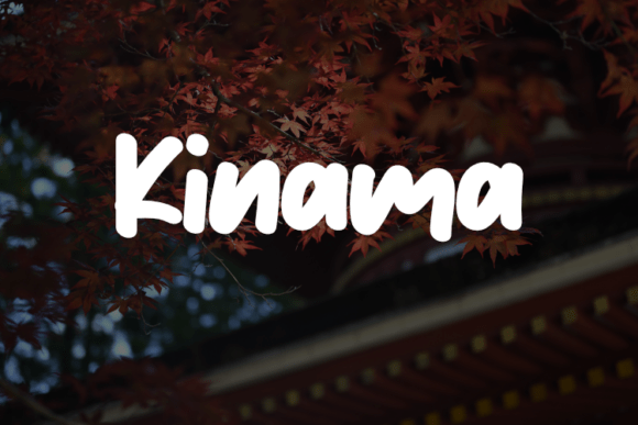 Kinama: A Script Font for Crafters and Product Creators