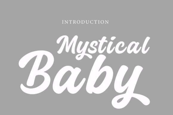 Mystical Baby Font for Handmade Creators