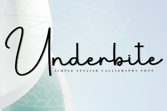 Underbite: A Script Font for Editorial Design
