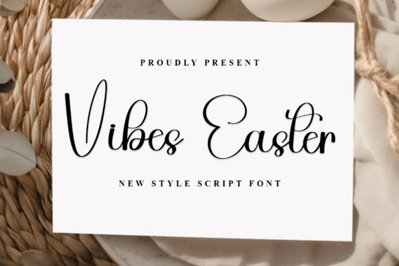 Vibes Easter: A Playful Script Font for Editorial Design